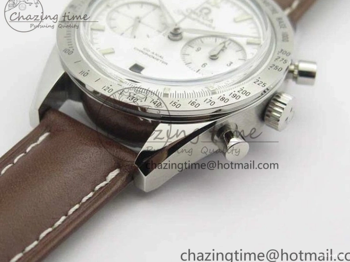 1221 Speedmaster ’57 Co-Axial OMF 1:1 Best Edition White Dial Silver Markers A9300 (Free Leather Strap) Efficient 8133